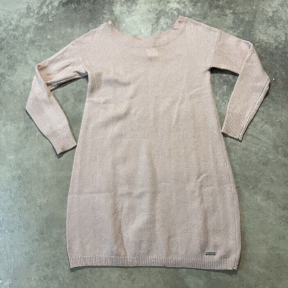 Fiorucci Sweater Dress Womens XS Wool Yak Blend Light Pink Knee Length